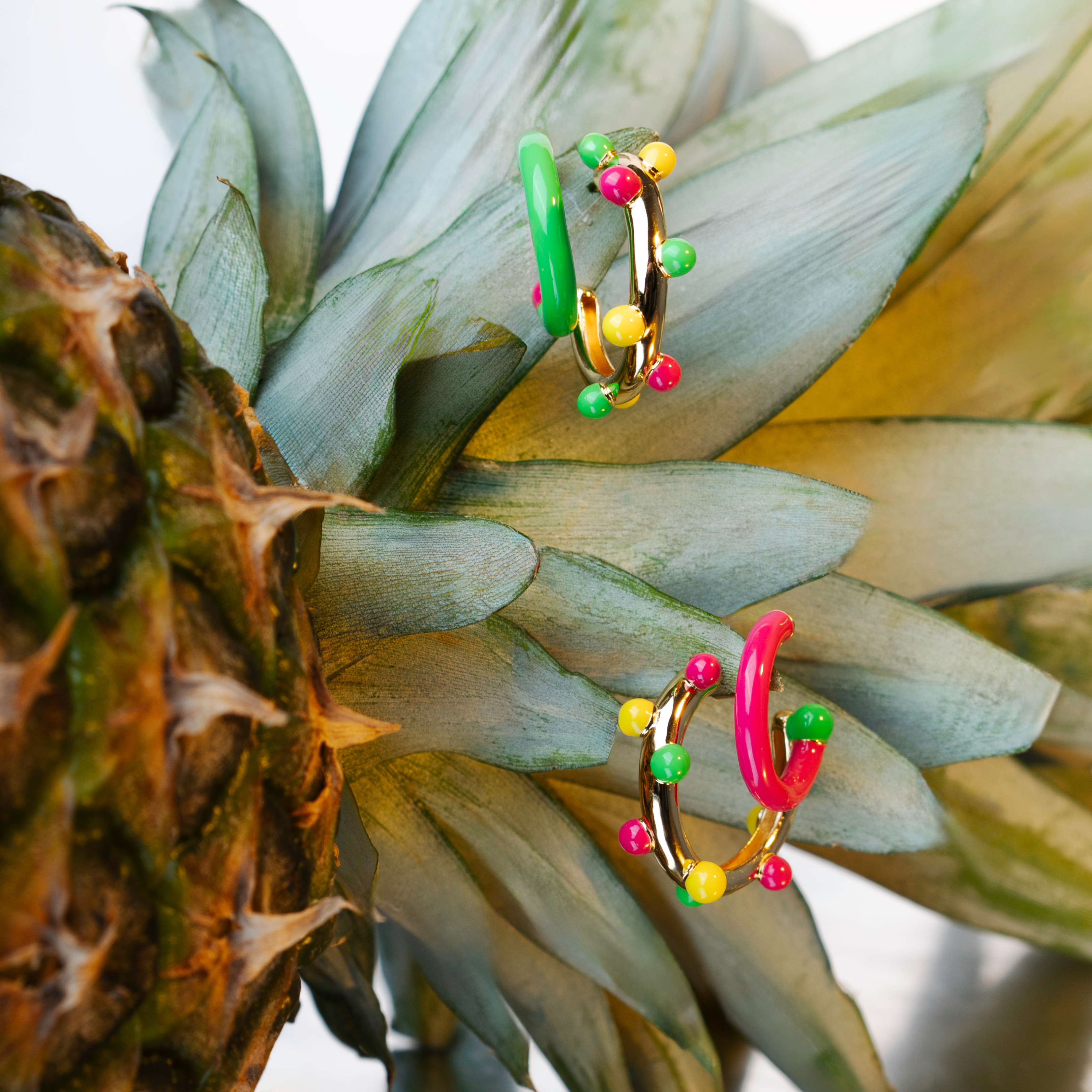 Deux boucles d'oreilles