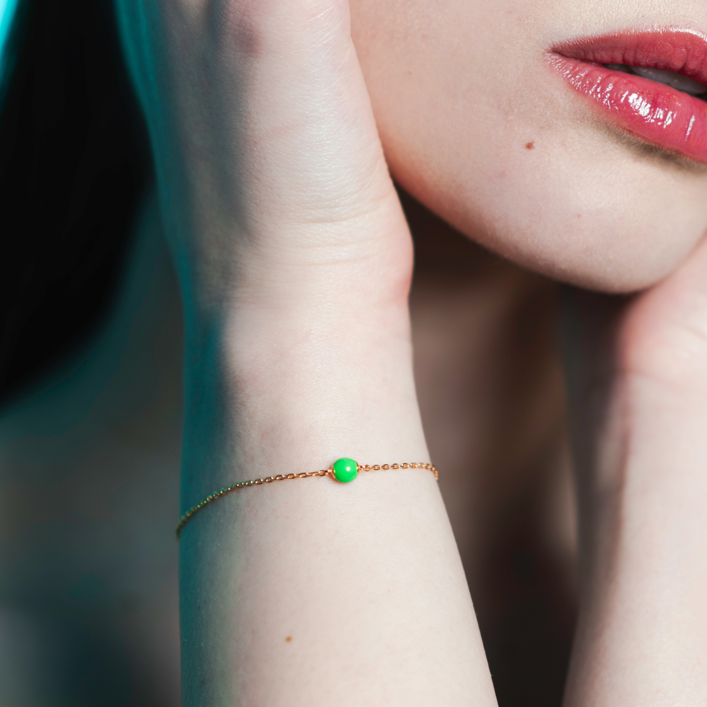 Bracciale smaltato Verde