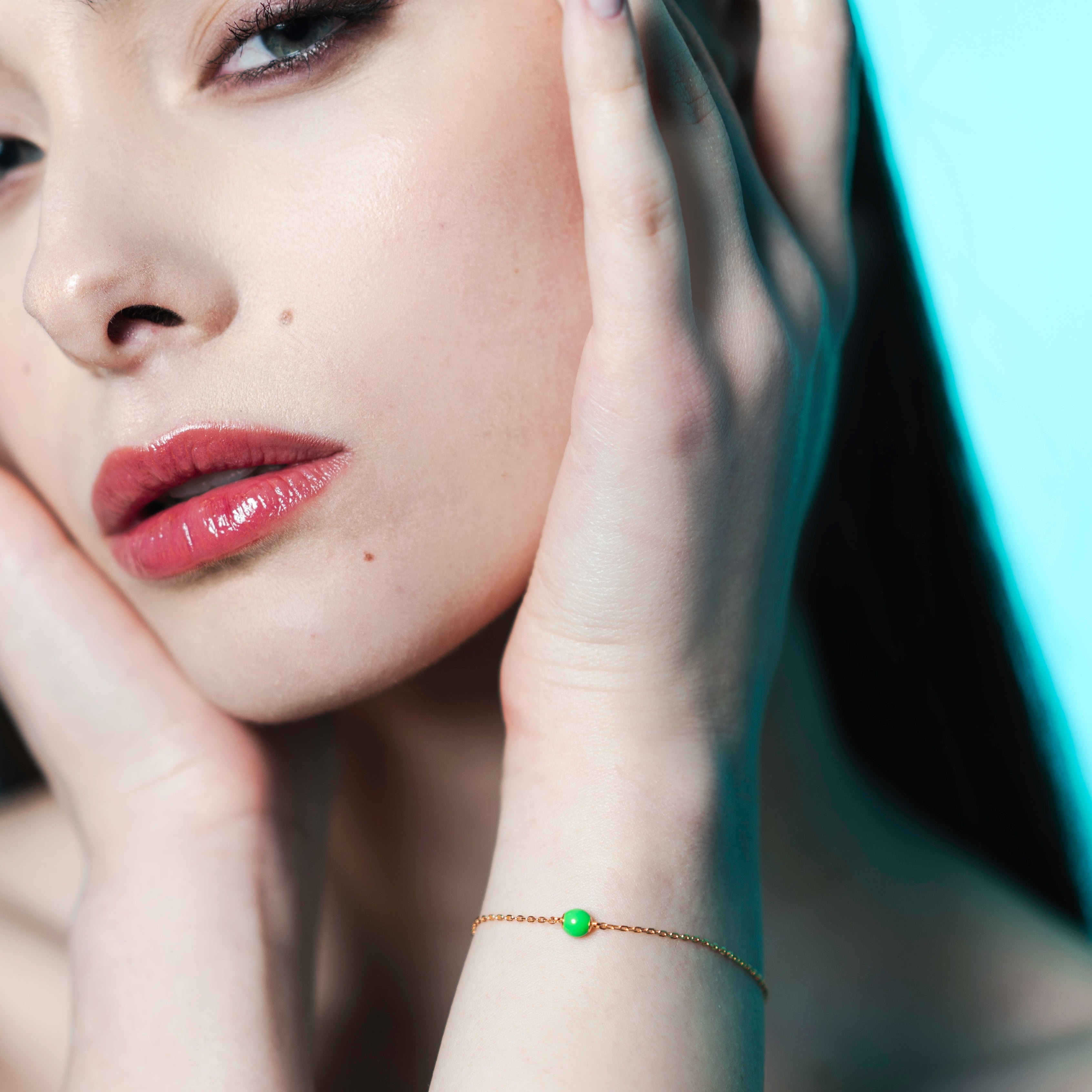 Bracciale smaltato Verde
