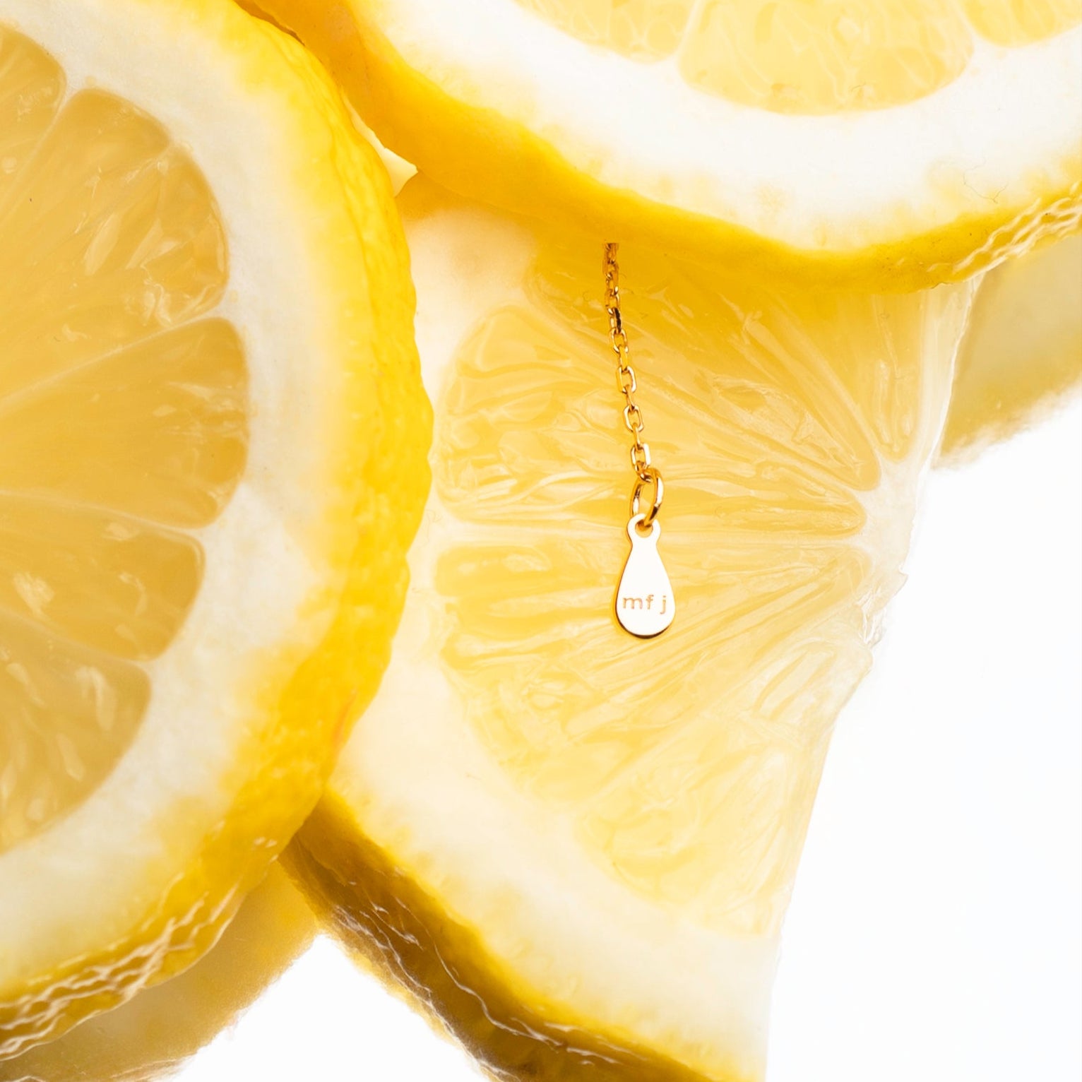 Collana smaltata Gialla